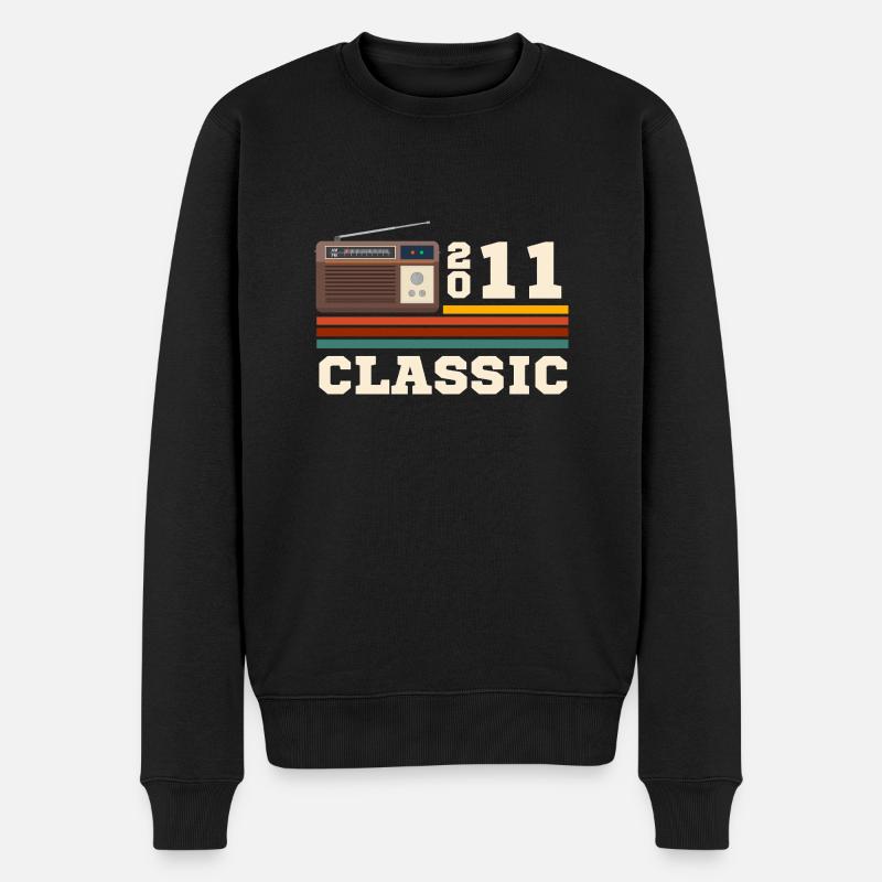 Anniversaire 2011 retro classic - Pull Premium bio Homme - noir
