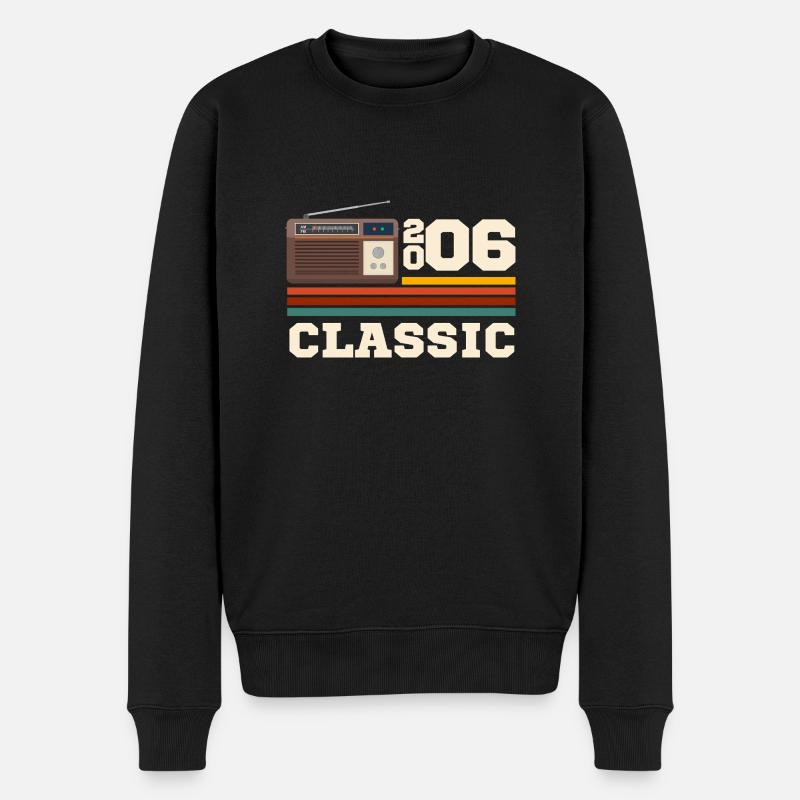 Anniversaire 2006 retro classic - Pull Premium bio Homme - noir