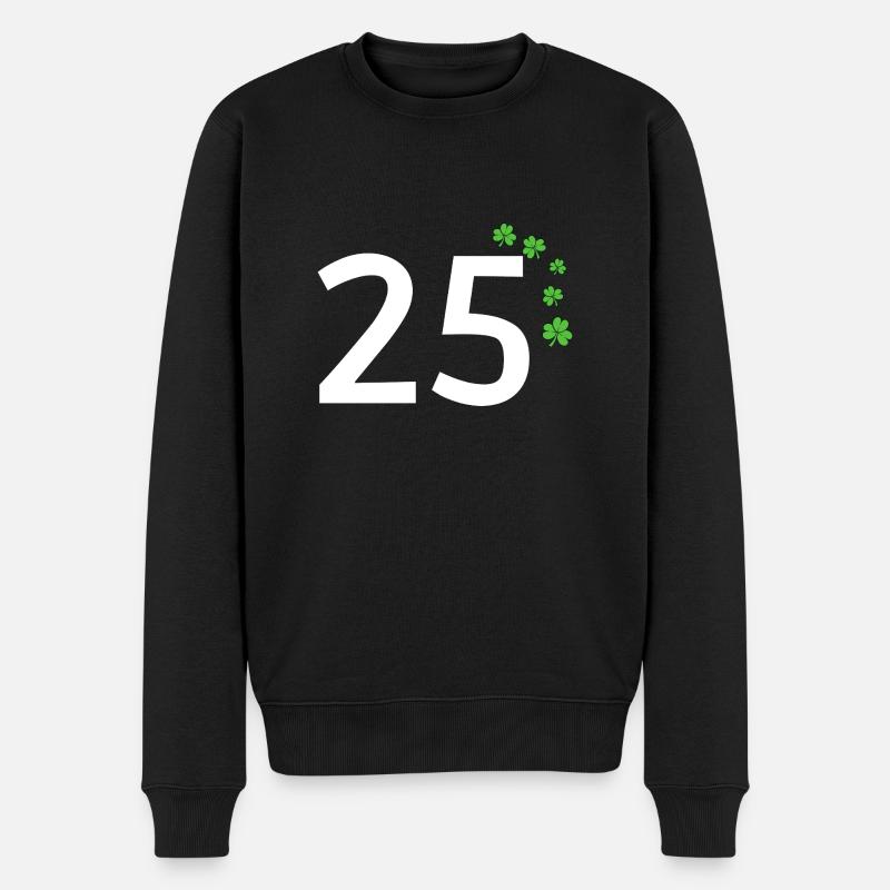 25 - Männer Premium Bio Pullover - Schwarz
