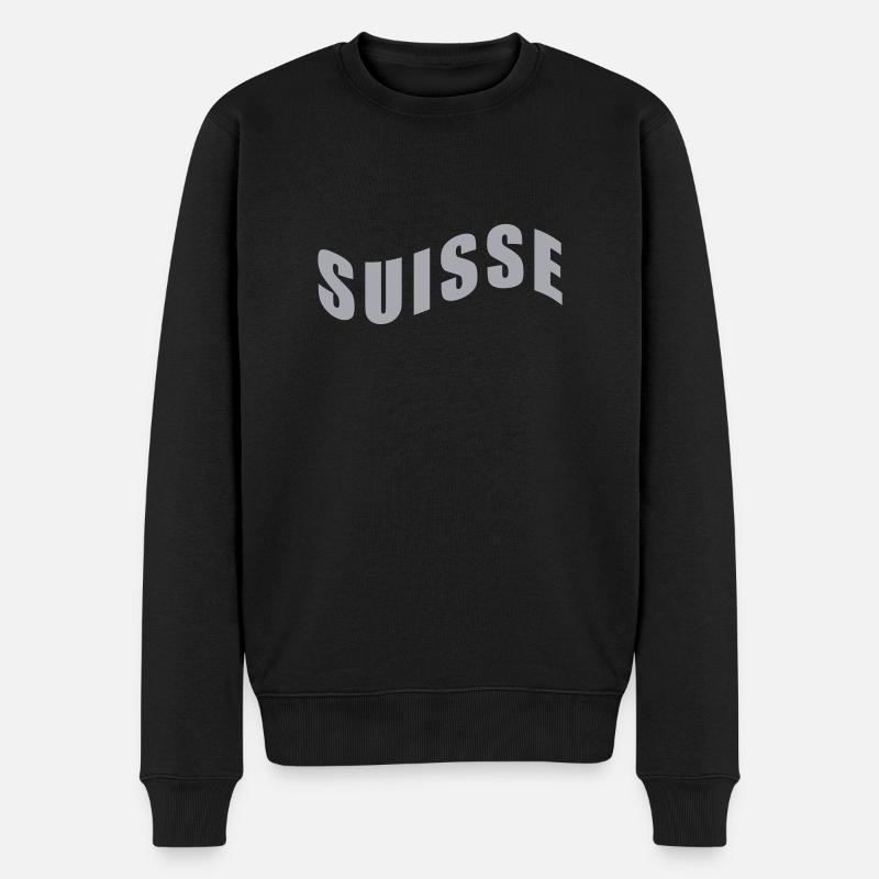 Suisse - Suisse - Suisse - Pull Premium bio Homme - noir