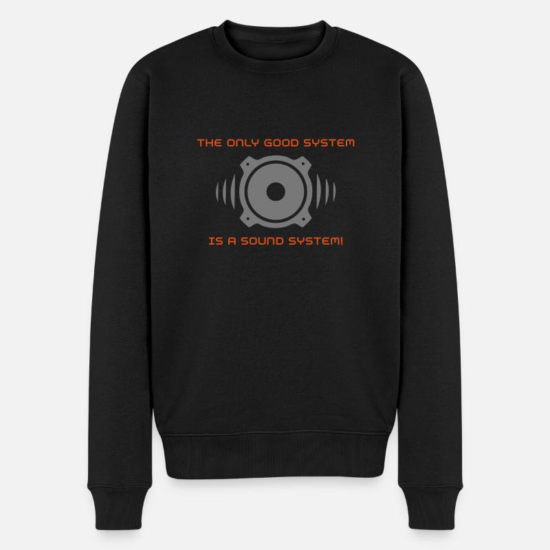 The only good system - Männer Premium Bio Pullover - Schwarz