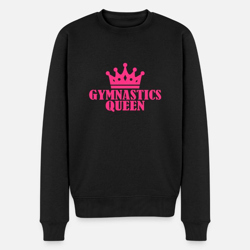 Gymnastics Queen - Männer Premium Bio Pullover - Schwarz