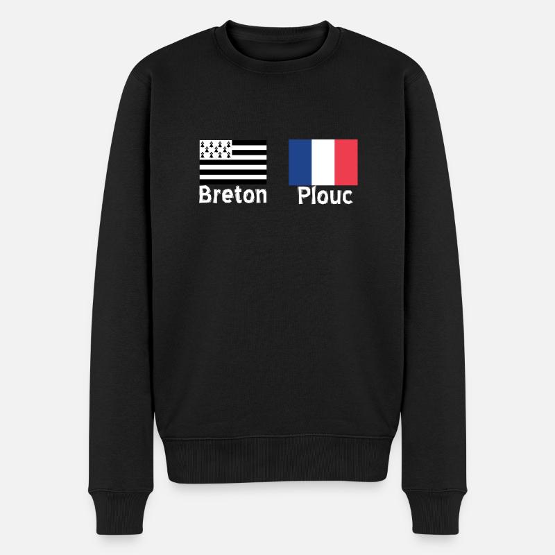 Breton plouc 22 - Pull Premium bio Homme - noir