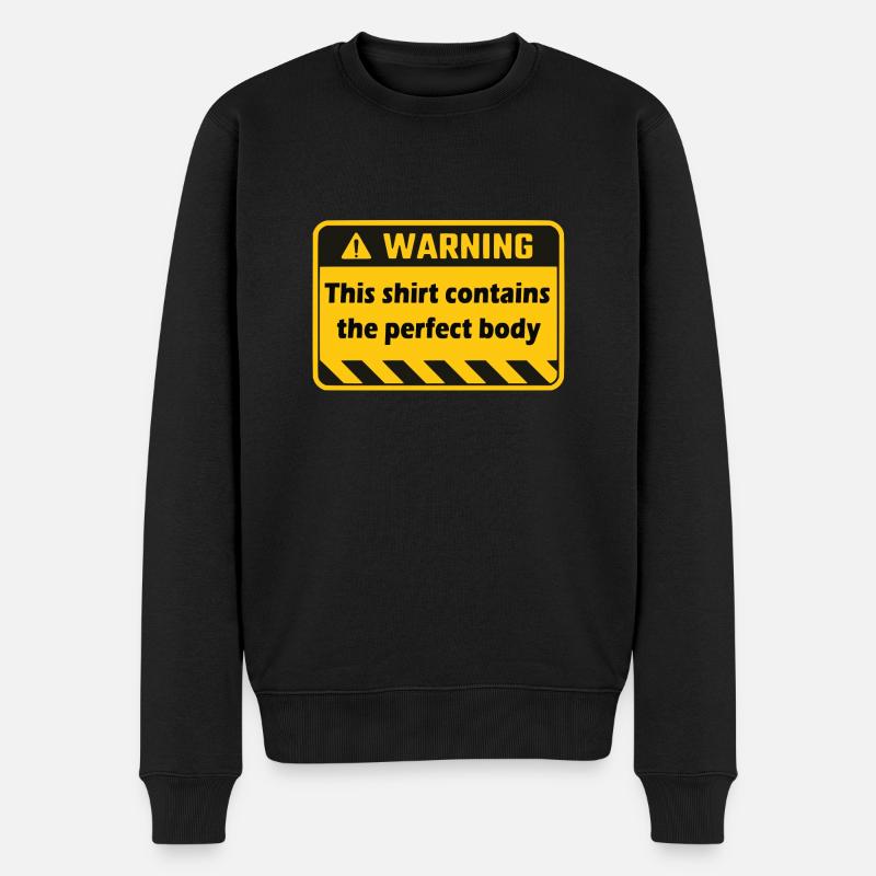 avertissement - Pull Premium bio Homme - noir