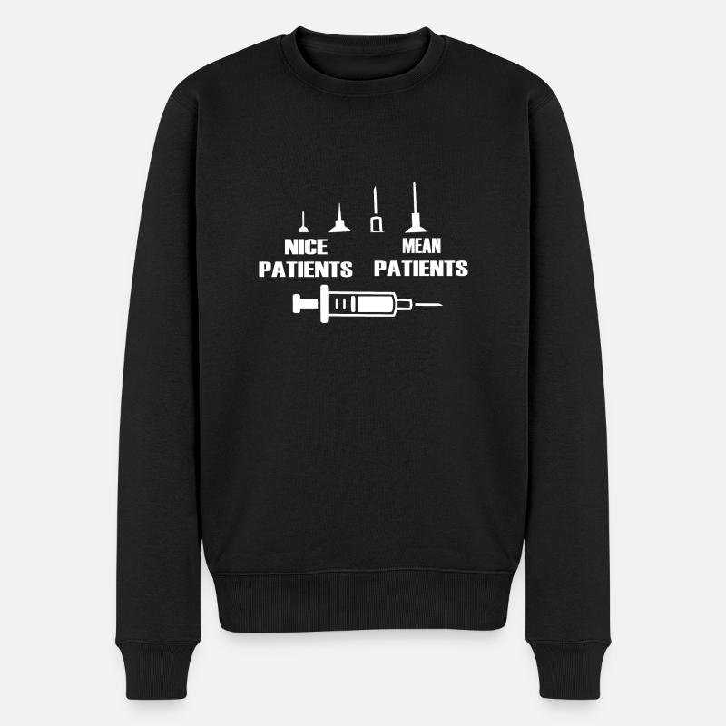 Nurse Krankenschwester Doktor - Männer Premium Bio Pullover - Schwarz