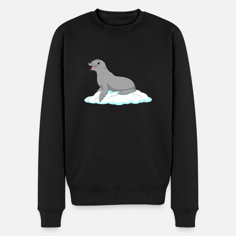 Phoe phoque - Pull Premium bio Homme - noir