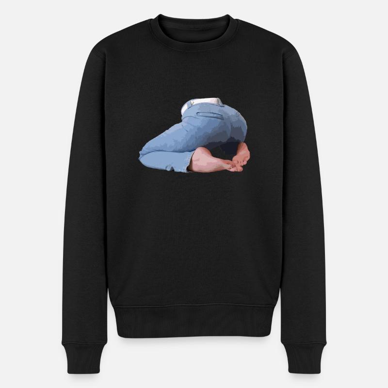 Fesses et pieds - Pull Premium bio Homme - noir