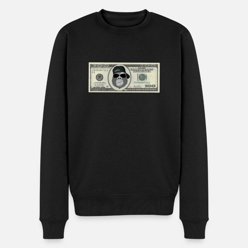 Gorillawear - Männer Premium Bio Pullover - Schwarz