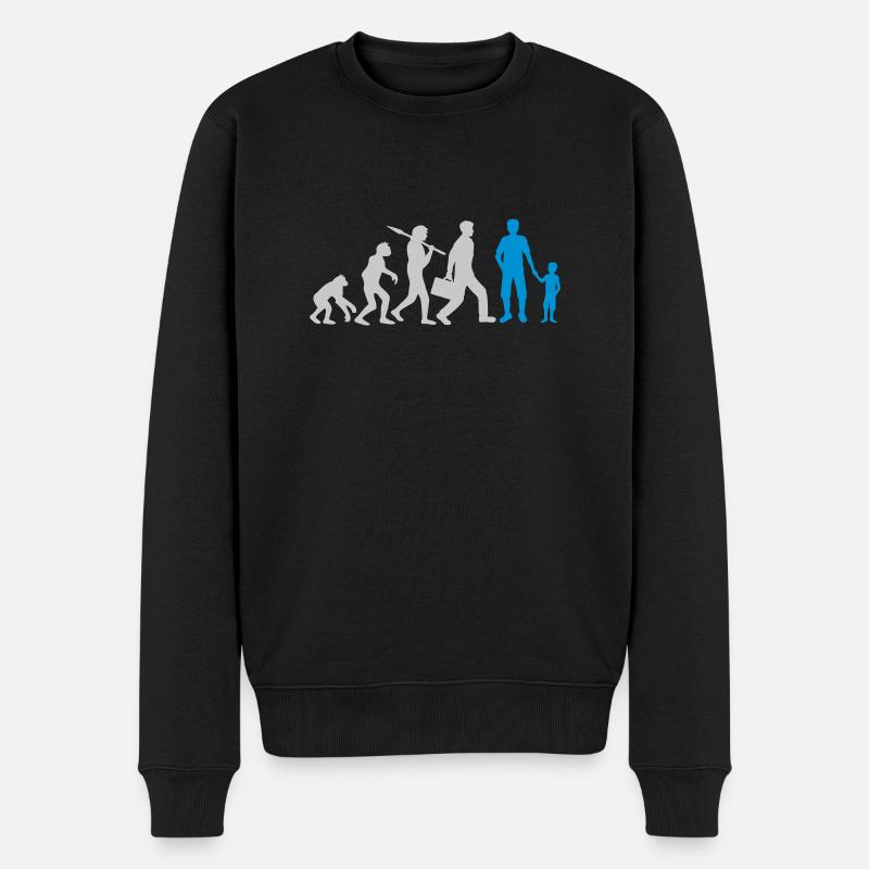 Jeune Papa Evolution Enfant - Pull Premium bio Homme - noir