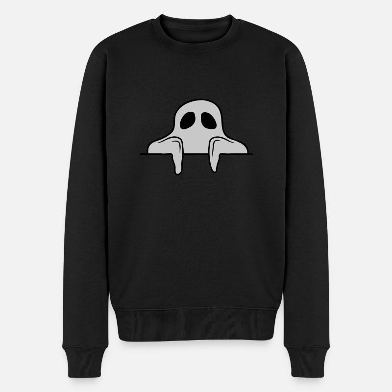 Bande dessinée Ghost Behind Wall - Pull Premium bio Homme - noir