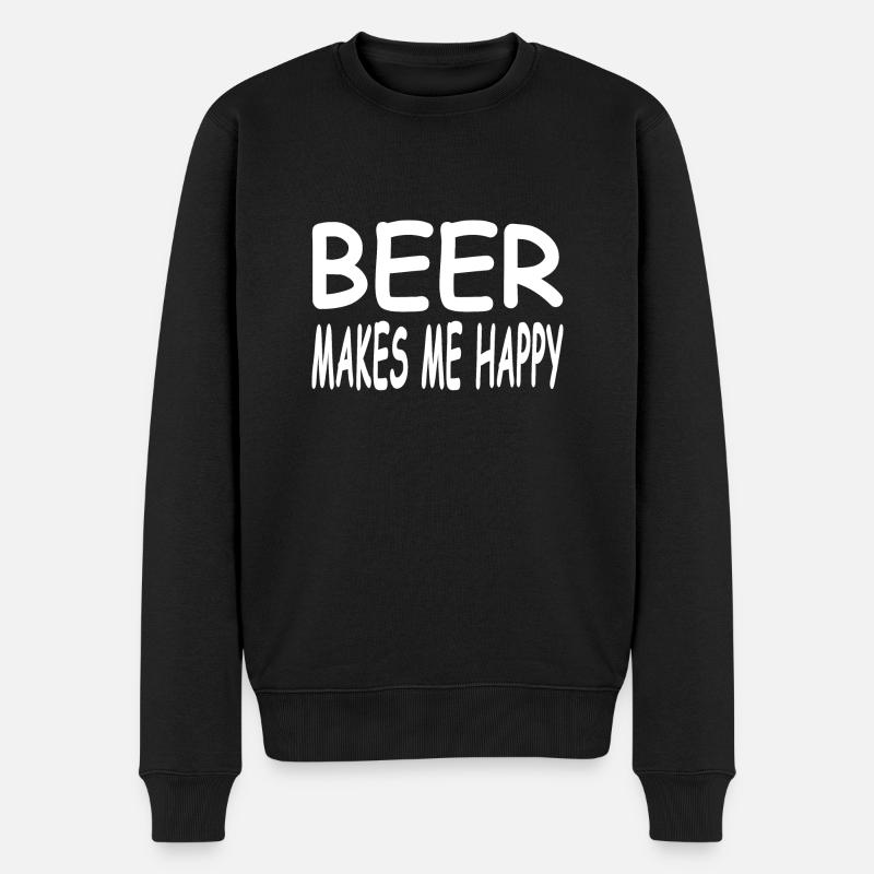 Bière - Pull Premium bio Homme - noir