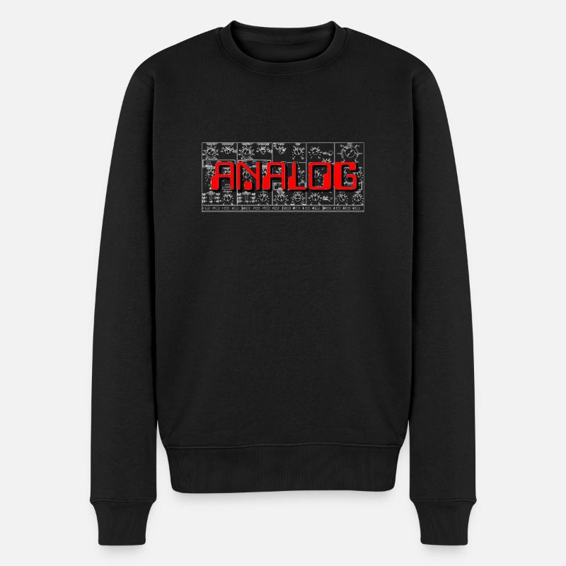 Analog - Männer Premium Bio Pullover - Schwarz