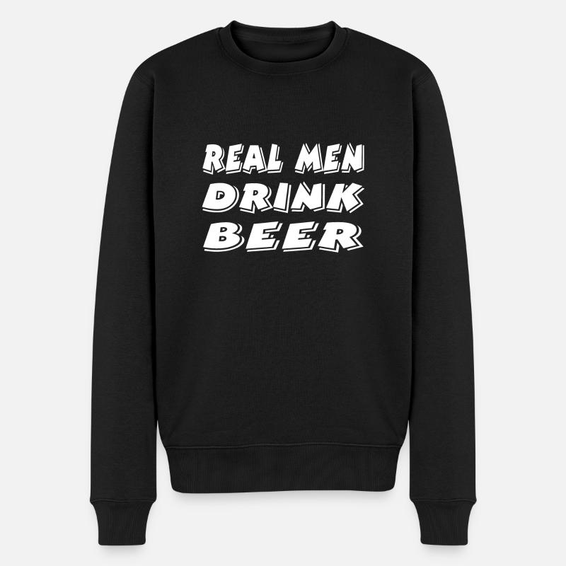 Bière - Pull Premium bio Homme - noir