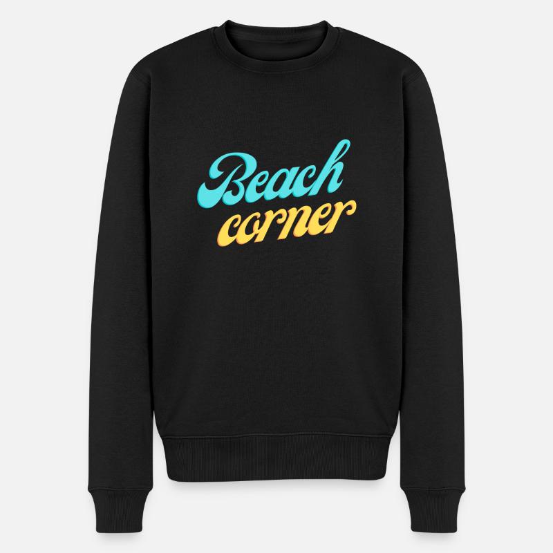 Beach corner - Pull Premium bio Homme - noir