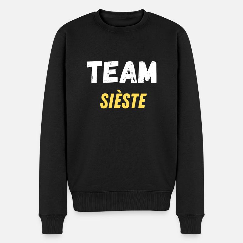 team sieste - Pull Premium bio Homme - noir