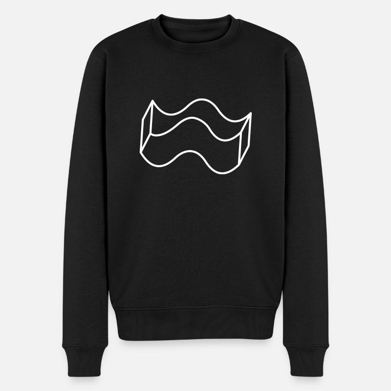 Vague - Pull Premium bio Homme - noir