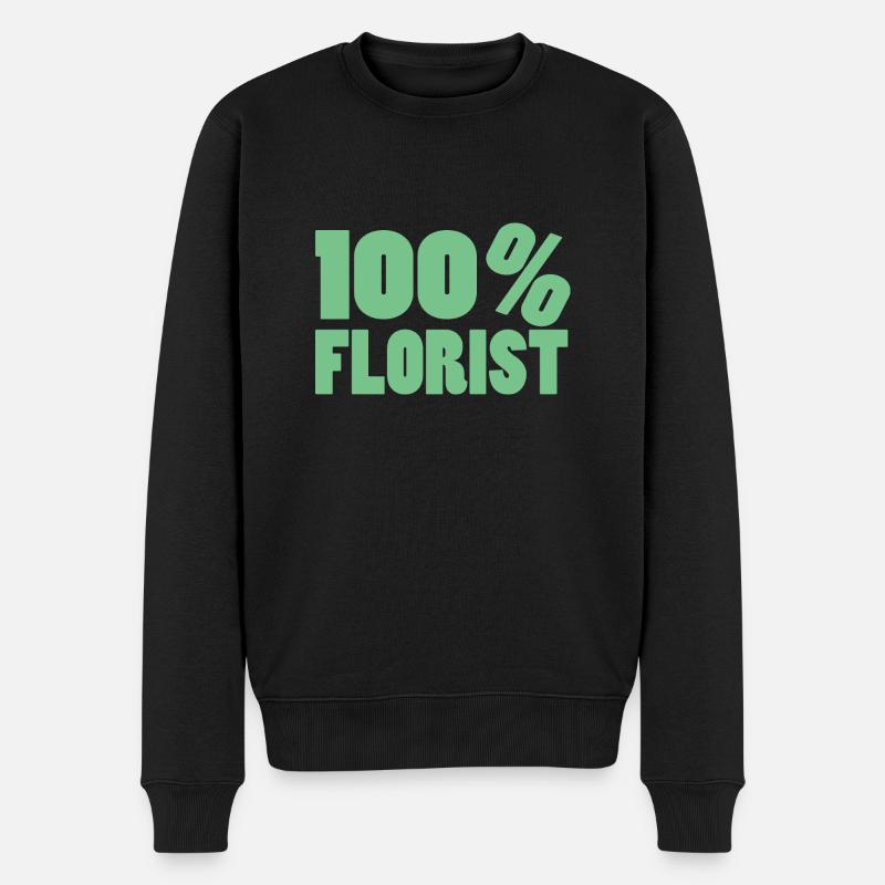 Flower Flower Plant - Pull Premium bio Homme - noir