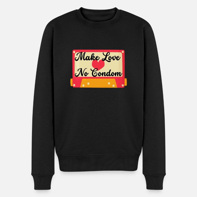 Mixtape des Jahres - Männer Premium Bio Pullover - Schwarz