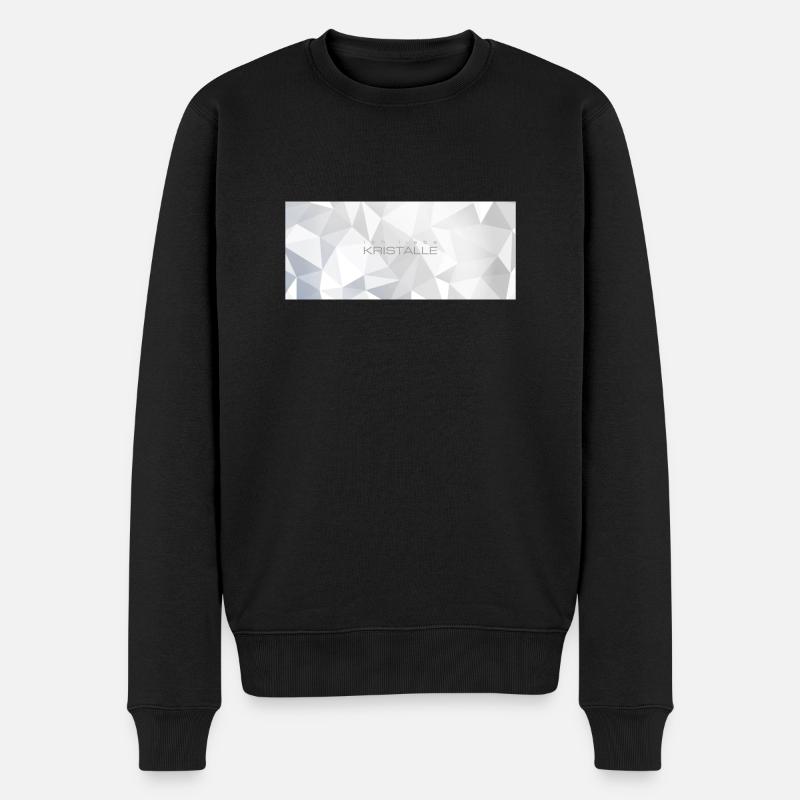 ich liebe Kristalle - Männer Premium Bio Pullover - Schwarz