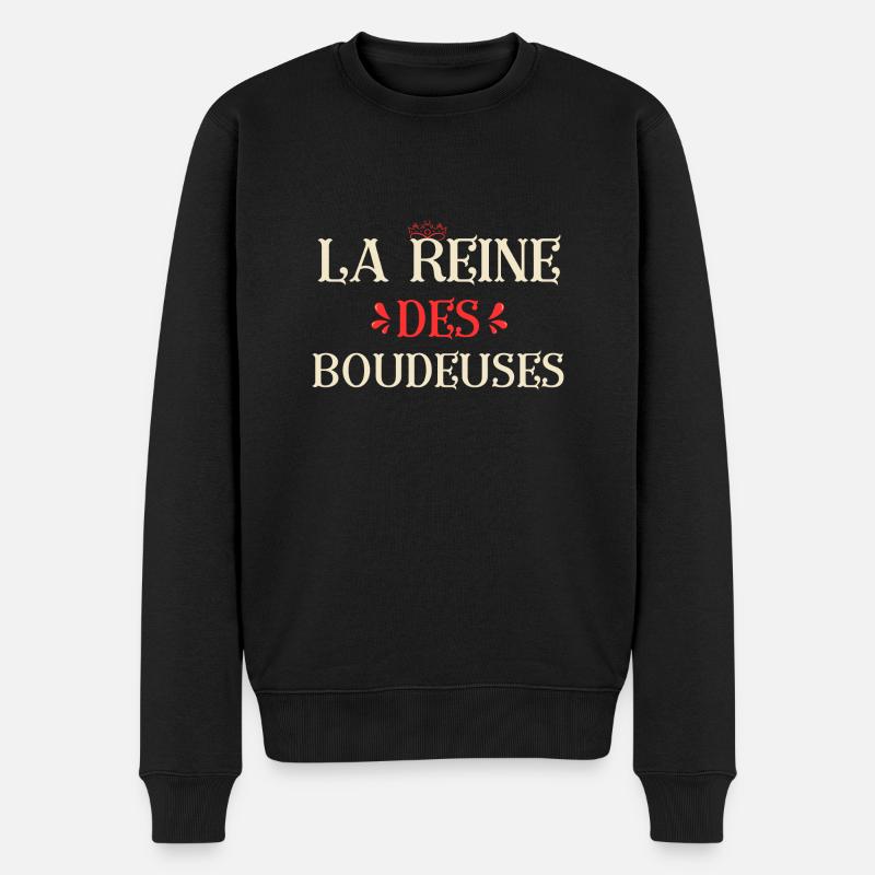 La reine des boudeuses - Pull Premium bio Homme - noir