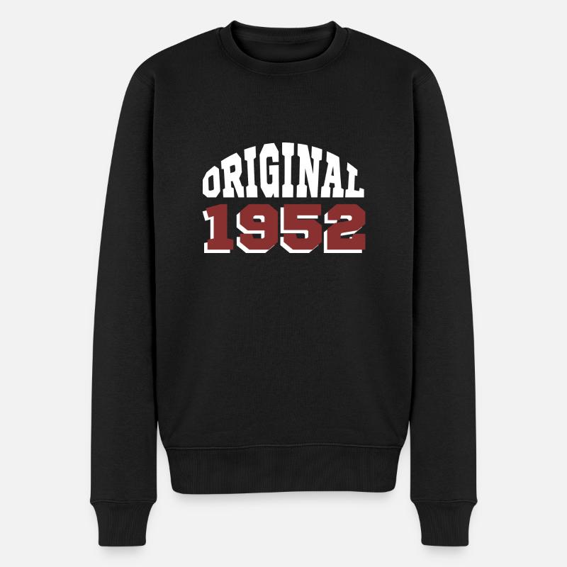 Original 1952 - Männer Premium Bio Pullover - Schwarz