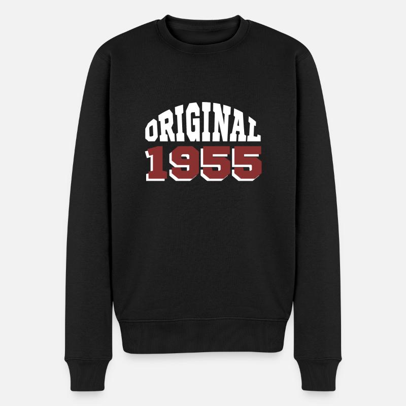 Original 1955 - Männer Premium Bio Pullover - Schwarz