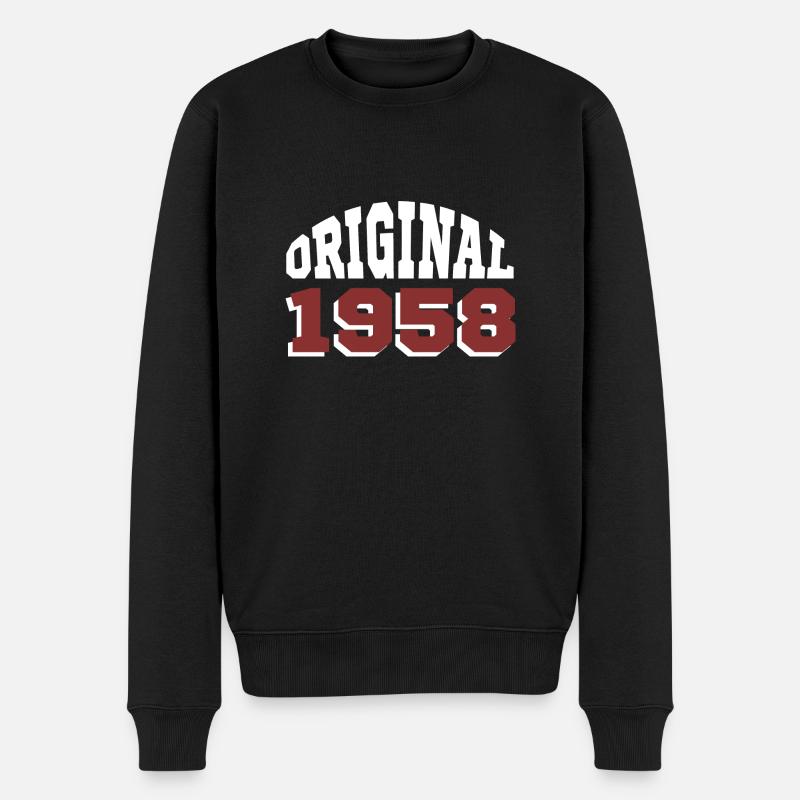 Original 1958 - Männer Premium Bio Pullover - Schwarz