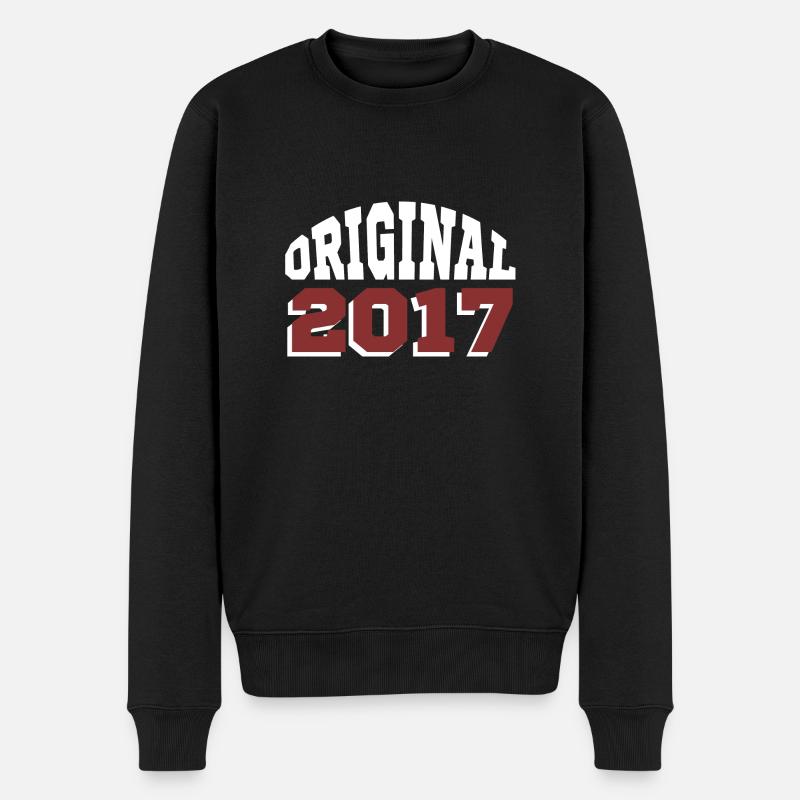 Original 2017 - Männer Premium Bio Pullover - Schwarz