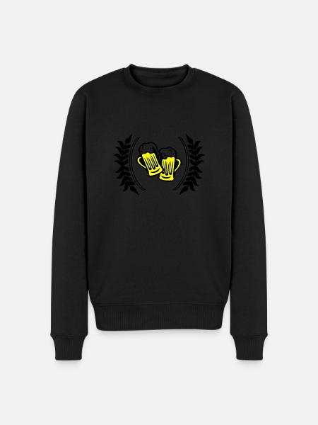 Beer icon - Men's Premium Organic Jumper - black