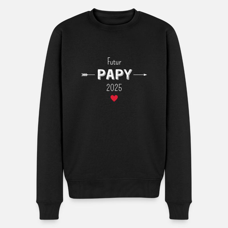 Futur papy 2025 - Pull Premium bio Homme - noir
