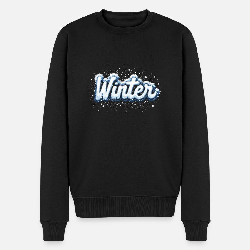 HIVER - Pull Premium bio Homme - noir