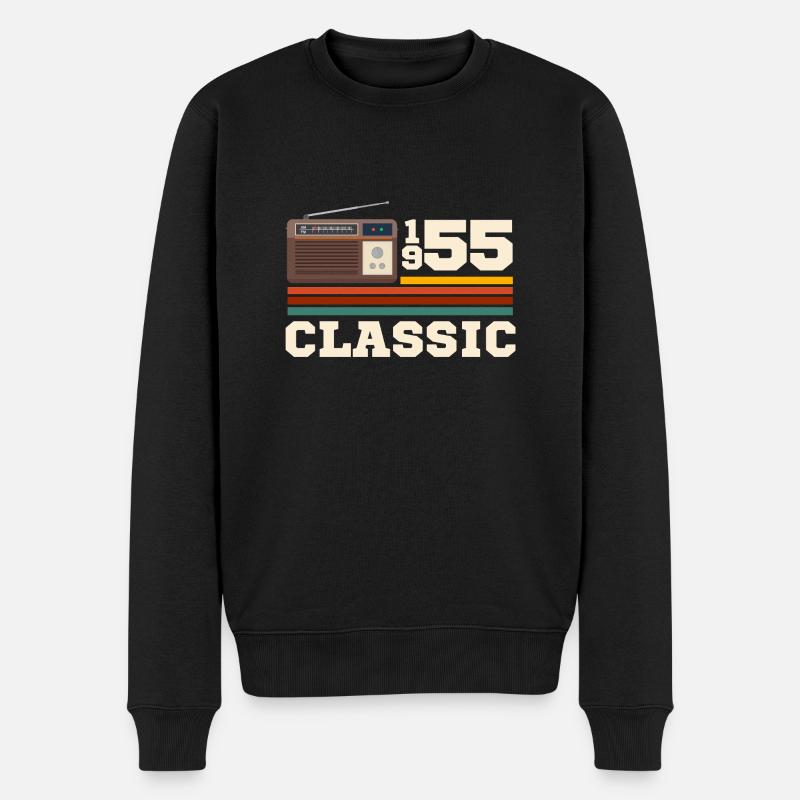 Anniversaire 1955 retro classic - Pull Premium bio Homme - noir