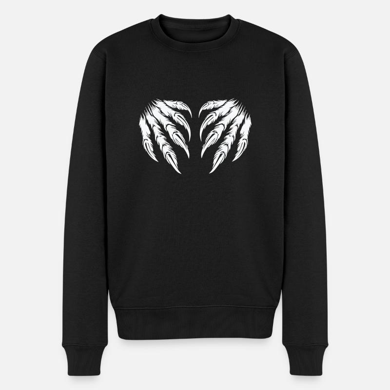 krallen 2 - Männer Premium Bio Pullover - Schwarz
