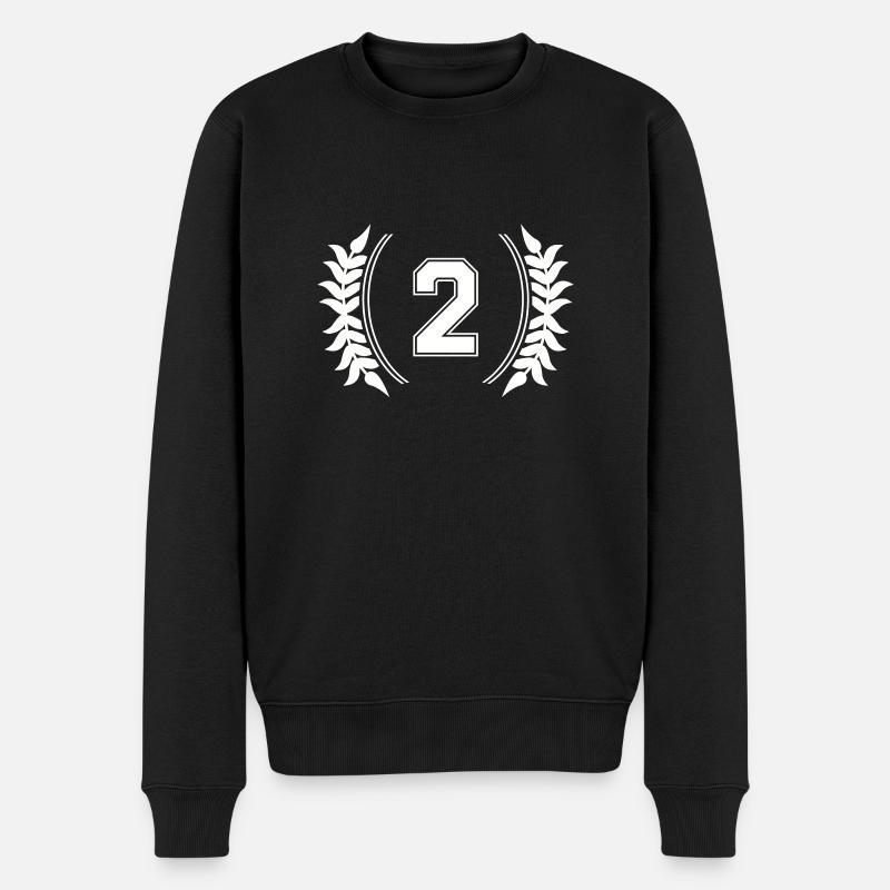 Numéro 2 - Pull Premium bio Homme - noir