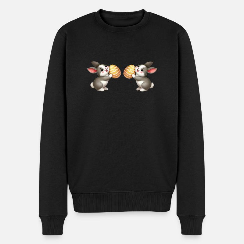 Lapin Lapin Pâques 2 - Pull Premium bio Homme - noir