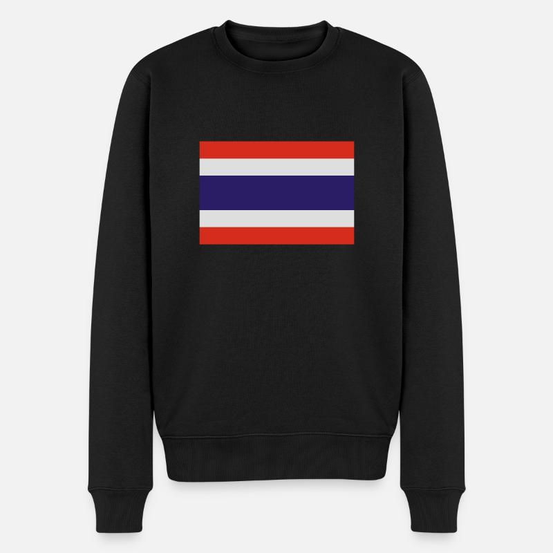 thailand - Männer Premium Bio Pullover - Schwarz