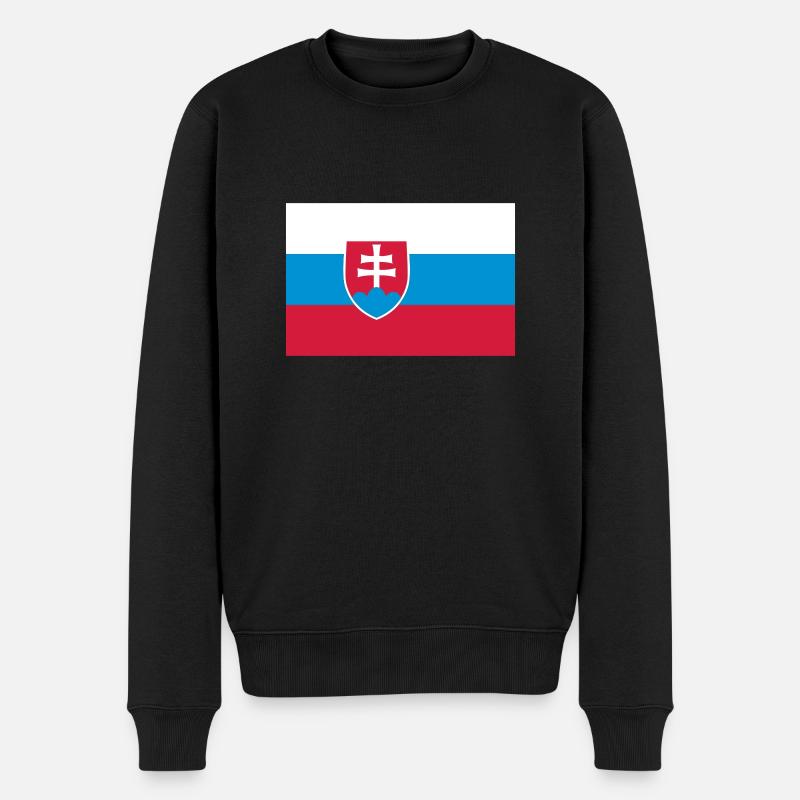 slovakia flag - Pull Premium bio Homme - noir