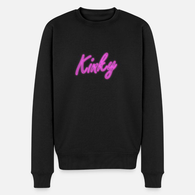 Leuchtreklame Kinky - Männer Premium Bio Pullover - Schwarz