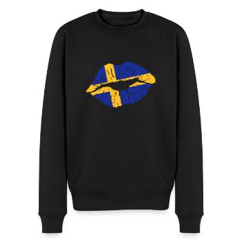 Pout (Suède, Danemark, Finlande) - Pull Premium bio Homme - noir - Devant - Nico (187cm)