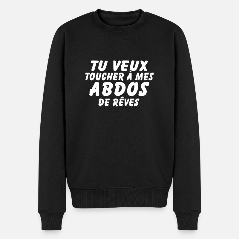 abdos de reves - Pull Premium bio Homme - noir