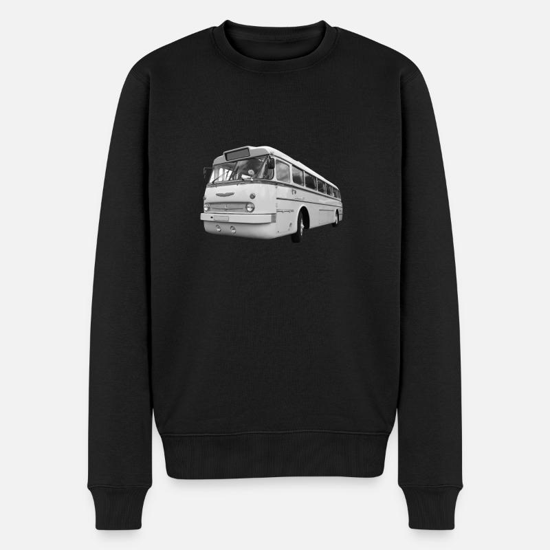 Ikarus 66 Bus Ungarn Oldtimer DDR Ostalgie - Männer Premium Bio Pullover - Schwarz