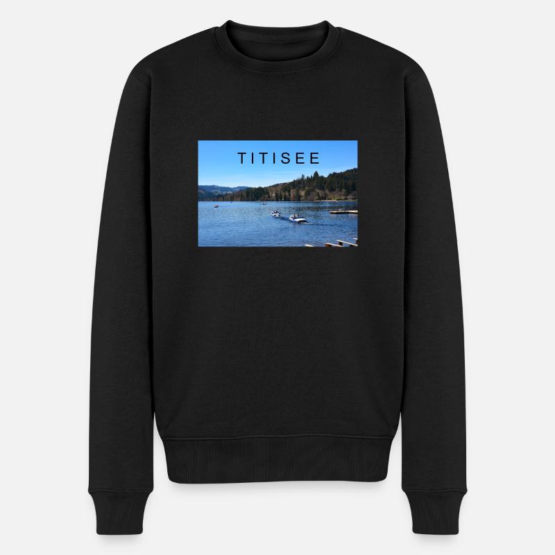 Titisee en Forêt-Noire - Pull Premium bio Homme - noir