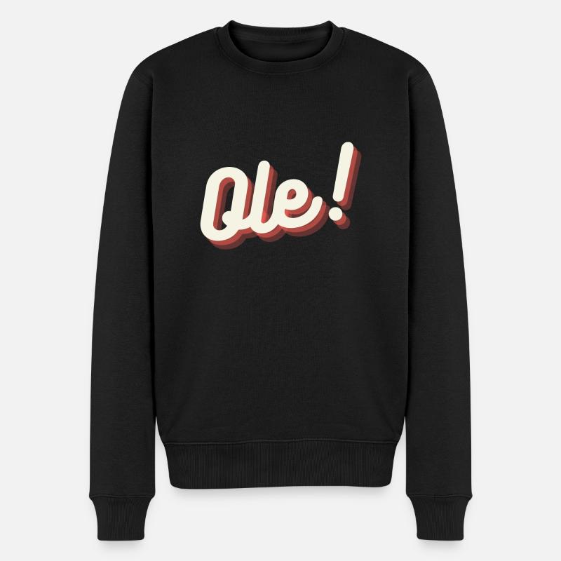 ole - Männer Premium Bio Pullover - Schwarz