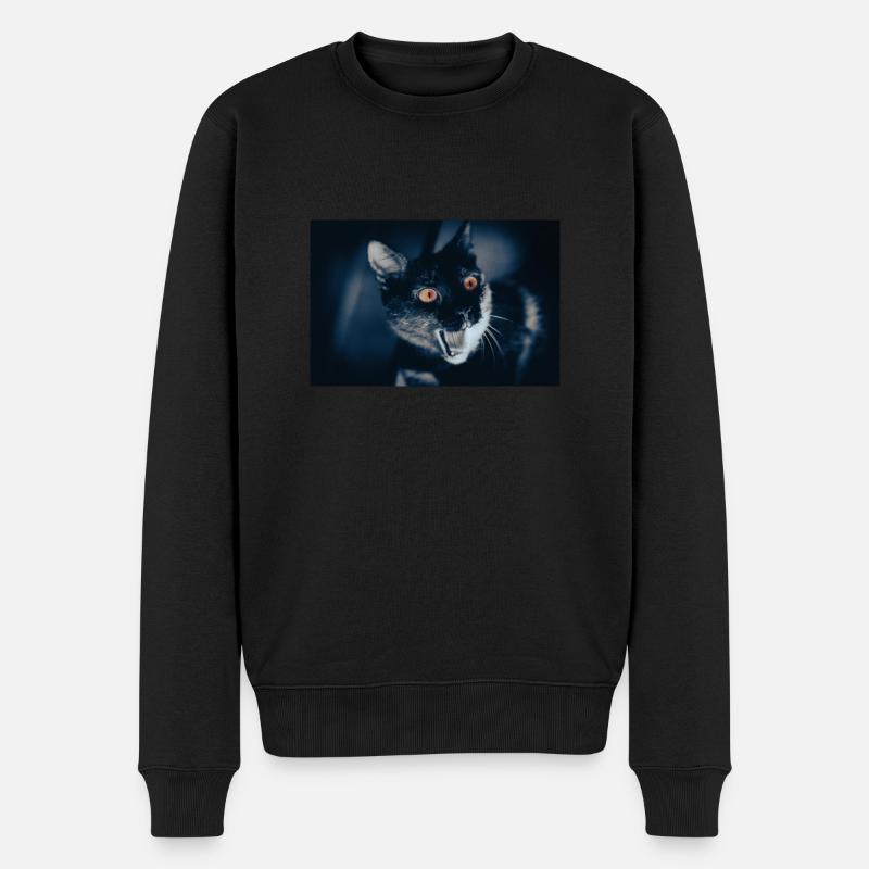 mon drôle de chat - Pull Premium bio Homme - noir