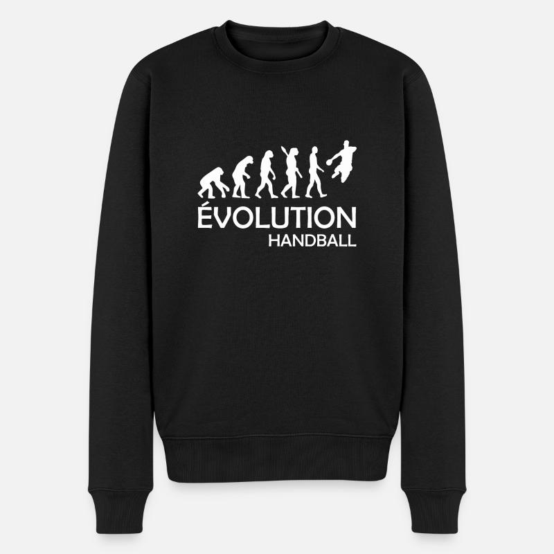 evolution handball - Pull Premium bio Homme - noir