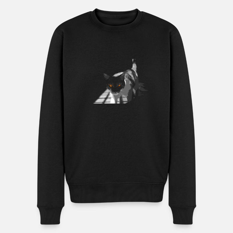 l'étrange chat - Pull Premium bio Homme - noir