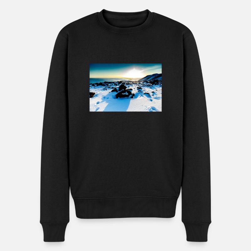 sunset - Pull Premium bio Homme - noir