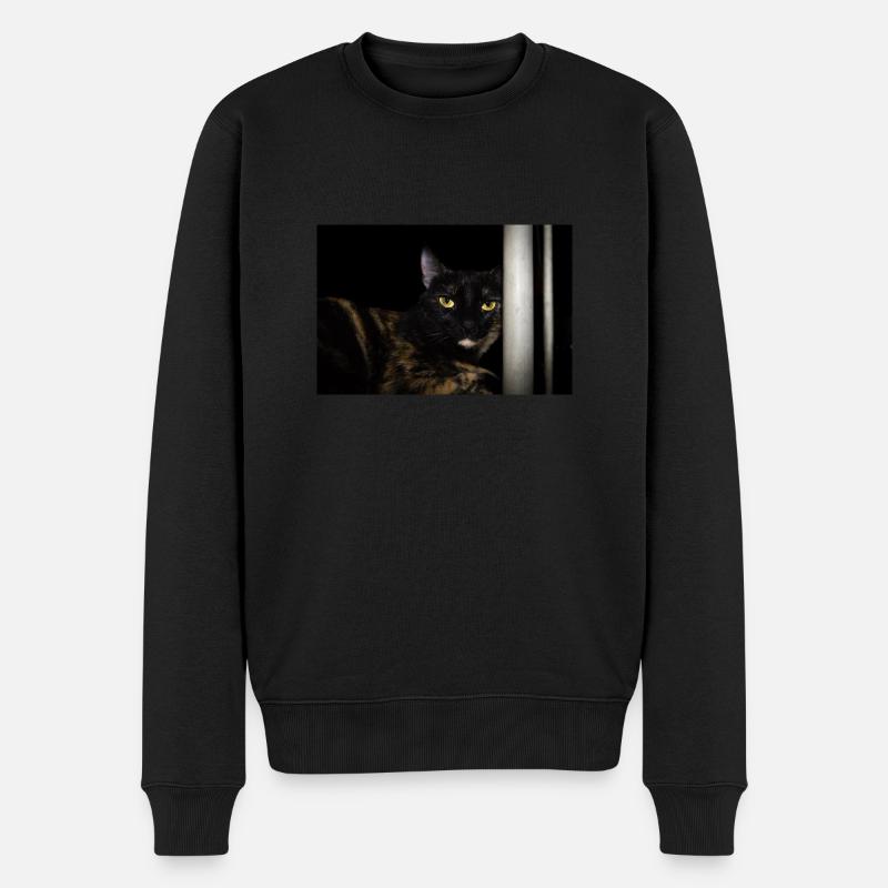 le chat noir - Pull Premium bio Homme - noir
