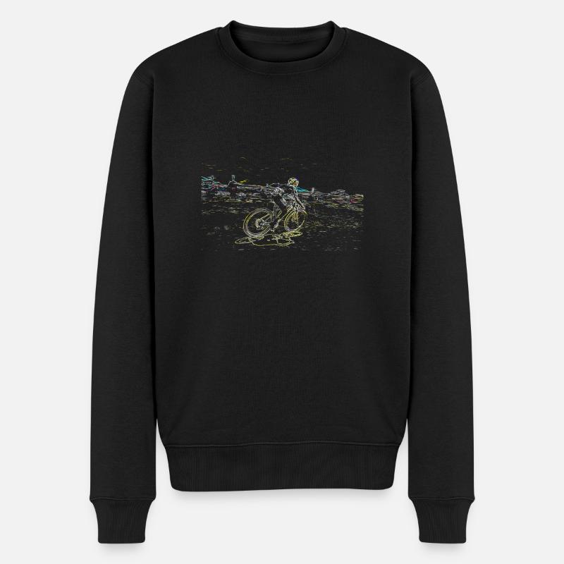 vtt mtb downhill - Pull Premium bio Homme - noir