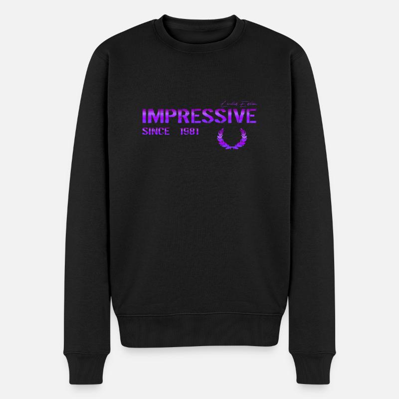Impressionnant depuis 1981 - Pull Premium bio Homme - noir